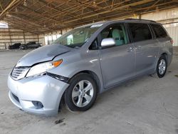 Salvage cars for sale from Copart Phoenix, AZ: 2017 Toyota Sienna LE
