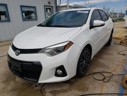 Salvage cars for sale at Pekin, IL auction: 2015 Toyota Corolla L