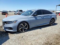 Salvage cars for sale from Copart San Diego, CA: 2022 Honda Accord Hybrid Sport
