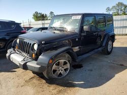 Salvage cars for sale at Harleyville, SC auction: 2010 Jeep Wrangler Unlimited Sahara