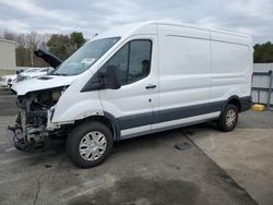 Salvage trucks for sale at Exeter, RI auction: 2018 Ford Transit T-250