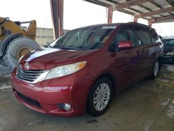 Salvage cars for sale at Homestead, FL auction: 2014 Toyota Sienna XLE