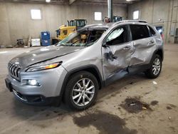 Salvage cars for sale from Copart Blaine, MN: 2018 Jeep Cherokee Limited