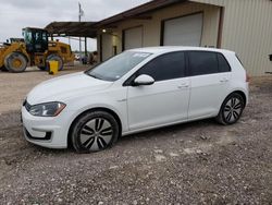 Volkswagen E-GOLF SE salvage cars for sale: 2016 Volkswagen E-GOLF SE