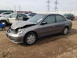 Honda Civic LX salvage cars for sale: 2004 Honda Civic LX