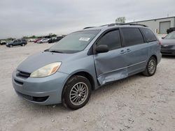 Salvage cars for sale from Copart Kansas City, KS: 2004 Toyota Sienna CE