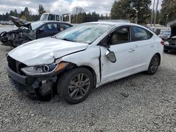 Salvage cars for sale at Graham, WA auction: 2018 Hyundai Elantra SEL