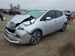 Salvage cars for sale at San Diego, CA auction: 2017 Nissan Leaf S