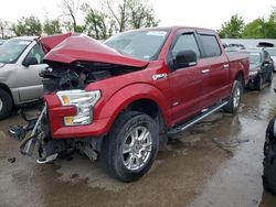 Salvage trucks for sale at Bridgeton, MO auction: 2016 Ford F150 Supercrew