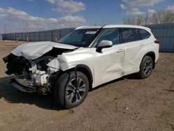 Toyota Highlander xle salvage cars for sale: 2021 Toyota Highlander XLE