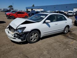 Salvage cars for sale from Copart Woodhaven, MI: 2006 Honda Accord EX