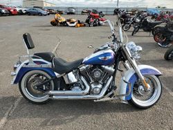 Salvage motorcycles for sale at Oklahoma City, OK auction: 2010 Harley-Davidson Flstn