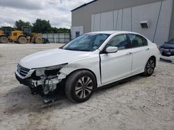 Salvage cars for sale from Copart Apopka, FL: 2015 Honda Accord LX