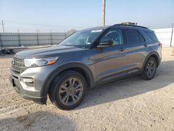 Salvage cars for sale at Andrews, TX auction: 2022 Ford Explorer XLT