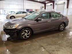 Salvage cars for sale at Avon, MN auction: 2016 Honda Accord LX
