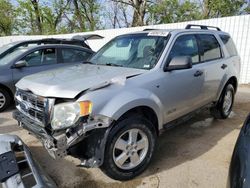 Salvage cars for sale at Bridgeton, MO auction: 2008 Ford Escape XLT