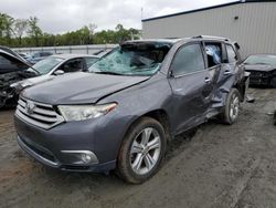 Salvage cars for sale at Spartanburg, SC auction: 2012 Toyota Highlander Limited