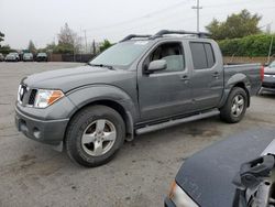 Salvage cars for sale from Copart San Martin, CA: 2007 Nissan Frontier Crew Cab LE
