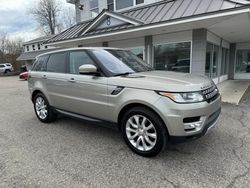 Salvage cars for sale at North Billerica, MA auction: 2014 Land Rover Range Rover Sport HSE
