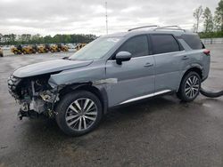 Salvage cars for sale at Dunn, NC auction: 2022 Nissan Pathfinder Platinum
