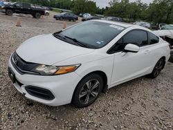 Salvage cars for sale at Houston, TX auction: 2015 Honda Civic EX