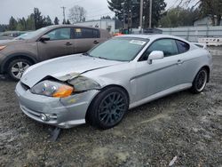 Salvage cars for sale from Copart Graham, WA: 2004 Hyundai Tiburon GT