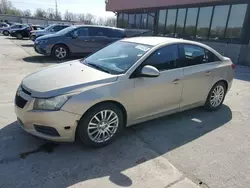 Salvage cars for sale at Fort Wayne, IN auction: 2012 Chevrolet Cruze ECO