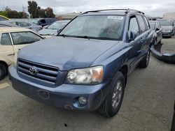 Salvage cars for sale from Copart Martinez, CA: 2005 Toyota Highlander Limited