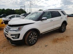 Salvage cars for sale at China Grove, NC auction: 2017 Ford Explorer Platinum