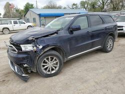 Salvage cars for sale from Copart Wichita, KS: 2017 Dodge Durango SXT