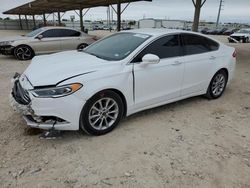 Salvage cars for sale at Temple, TX auction: 2017 Ford Fusion SE