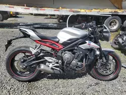 Salvage motorcycles for sale at Eugene, OR auction: 2019 Triumph Street Triple R