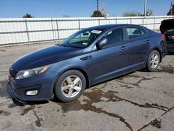 KIA salvage cars for sale: 2015 KIA Optima LX