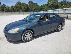 Salvage cars for sale from Copart Fort Pierce, FL: 2004 Honda Accord LX