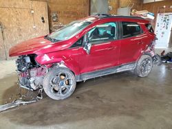 Vehiculos salvage en venta de Copart Ebensburg, PA: 2018 Ford Ecosport SES