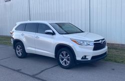 Copart GO Cars for sale at auction: 2016 Toyota Highlander LE