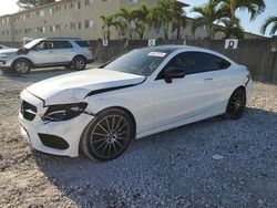 Salvage cars for sale from Copart Opa Locka, FL: 2017 Mercedes-Benz C300