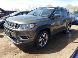 Salvage cars for sale from Copart Elgin, IL: 2018 Jeep Compass Limited