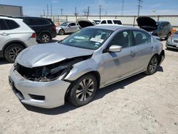 Salvage cars for sale from Copart Haslet, TX: 2014 Honda Accord LX