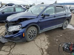 Salvage cars for sale at Woodhaven, MI auction: 2021 Volkswagen Tiguan SE