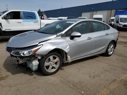 Salvage cars for sale from Copart Woodhaven, MI: 2017 Chevrolet Cruze LT