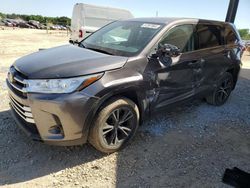 Salvage cars for sale at Tanner, AL auction: 2019 Toyota Highlander LE