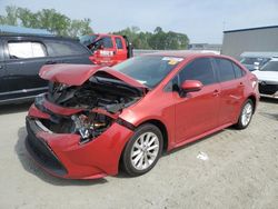 Salvage cars for sale at Spartanburg, SC auction: 2020 Toyota Corolla LE