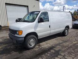 Salvage trucks for sale at Woodburn, OR auction: 2003 Ford Econoline E250 Van