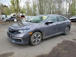 Honda Civic LX salvage cars for sale: 2020 Honda Civic LX