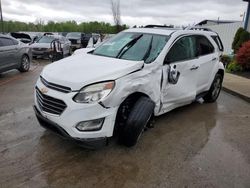 Salvage cars for sale at Louisville, KY auction: 2016 Chevrolet Equinox LTZ