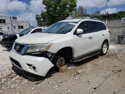 Salvage cars for sale from Copart Opa Locka, FL: 2015 Nissan Pathfinder S
