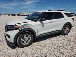 Salvage cars for sale from Copart New Braunfels, TX: 2022 Ford Explorer XLT