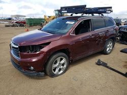 Salvage cars for sale at Brighton, CO auction: 2016 Toyota Highlander Hybrid Limited