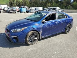 KIA Forte Vehiculos salvage en venta: 2021 KIA Forte GT Line